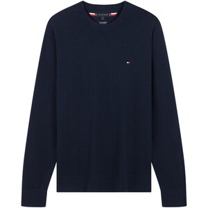 
Tommy autumn and winter men's cotton cashmere blended casual round neck solid color inner base layer velvet-feel knitted sweater