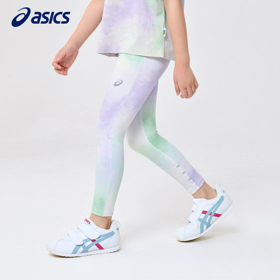 ASICS亚瑟士秋季新品儿童运动女童针织九分打底裤legging