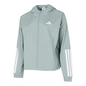 
Adidas jacket women's summer new hooded sportswear thin breathable woven casual jacket KC7654