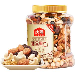 
Wolong mixed nuts 500g canned daily nuts, dried fruits, pregnant women snacks, cashew nuts, walnut nuts, dried fruits