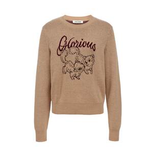 
vq zone Lingzhi Vero Moda sweater for women in autumn and winter with sheep wool round neck pullover jacquard commuting all-match