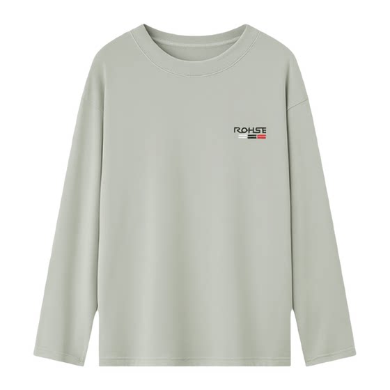 
Woodpecker long-sleeved men's round neck thickened sweatshirt autumn and winter 2025 new pure cotton t-shirt plus velvet bottoming shirt top