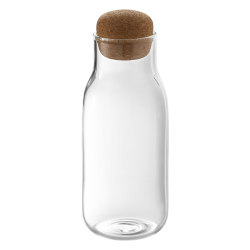Cork stoppered food-grade grains and spices glass storage jar