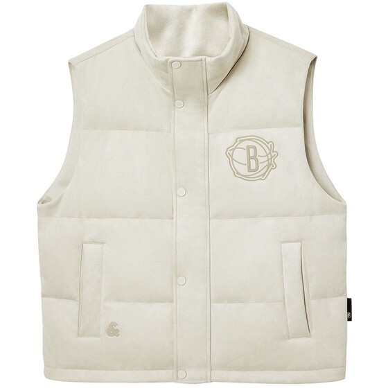 
Jack Jones NBA Joint Nets 2026 New Men's Spring Vest Printed Stand Collar Down Top