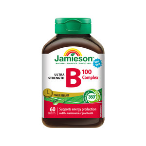 
Jamieson Vitamin B Complex B100B Family Sustained Release Tablets Biotin
