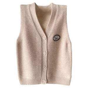 
Hongye Yuntai 100% pure cashmere boys and girls sweater vest cardigan children's pullover knitted vest