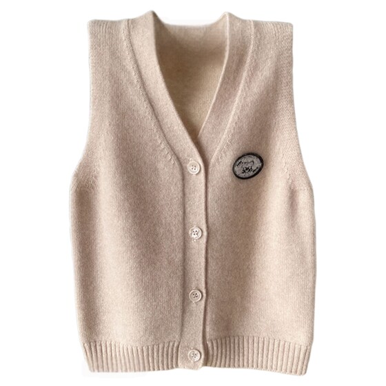 
Hongye Yuntai 100% pure cashmere boys and girls sweater vest cardigan children's pullover knitted vest