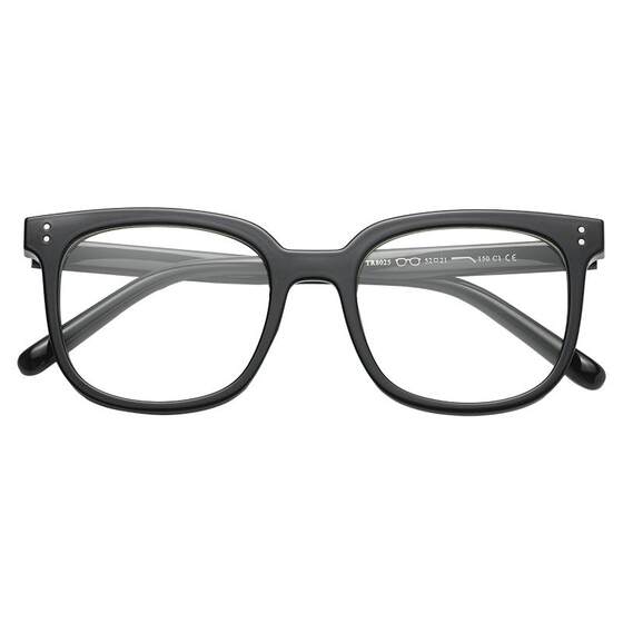 
Black-frame anti-blue light glasses for men without makeup, large-frame flat glasses for women, which can be equipped with myopia-proof radiation eye frames