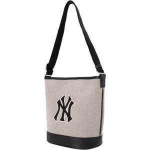 [Self -employed] MLB shoulder bag men's and women's bags NY obliquely cross -bag underarm bag canvas cubes classic bucket bag
