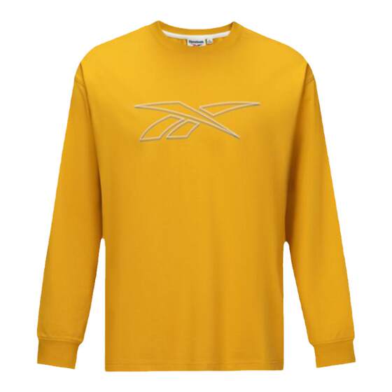 
Reebok official 26 new men's and women's round neck fashion casual LOGO printed long-sleeved T-shirt