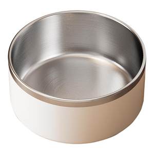 
Dog bowl dog basin 304 stainless steel pet dog large drinking bowl anti-knock over large dog special rice bowl food bowl