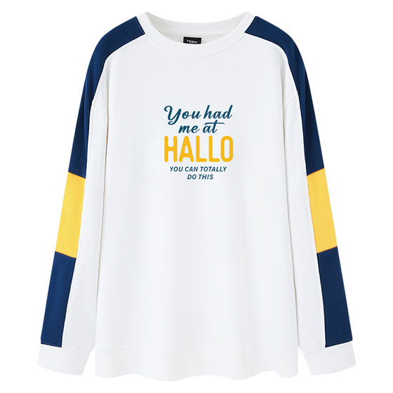 
TEEK2026 new sweatshirt men's handsome youth fashion junior high school and high school students spring trend long-sleeved T-shirt