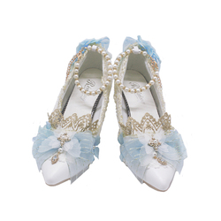 Original Independent Design Lolita Shoes Flower Wedding Tea Party Lolita High Heels Versatile Lo Shoes