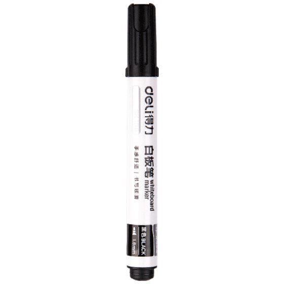 
Deli whiteboard pen training conference room easy to write and easy to erase erasable large-head pen teacher's stationery large-capacity ink thick-head pen ink education drawing board pen writing pen fine-head office supplies smooth