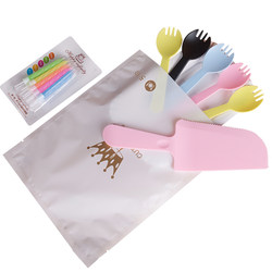 Cake disposable cutlery and plate free shipping cutlery set