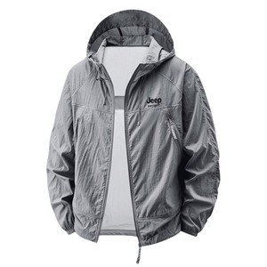 
Jeep men's sun protection clothing summer 2026 new outdoor anti-UV ice-sensitive quick-drying skin clothing fishing jacket