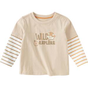 David Bella children's long-sleeved T-shirt for boys' new pure cotton top for boys' spring fake two-piece base shirt top