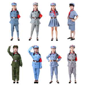 
Red Army Clothes Adults Red Army Clothes Eighth Route Army Long March Costume Shining Red Star Festival Chorus Performance Costume