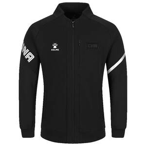 
KELME Karme Knitted Jacket Men's 25 New Sports Football Team Uniform Contrast Cardigan Sports Jacket Women