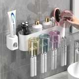 Зубная щетка для хранения, не пробивая настенные настенные настенные зубные щетки и разгрузки Электрическая зубная щетка вверх ногами