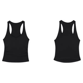 White chest pad suspender vest for women wearing summer