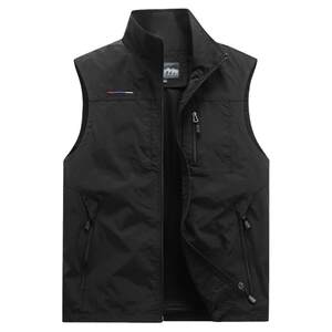 Spring, summer, autumn and winter velvet men's and women's same style reversible vest casual multi-bag workwear outdoor vest vest jacket