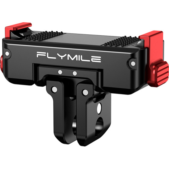
Flymile is suitable for DJI Action5Pro rotating magnetic quick-release base osmo360 sports camera metal adapter expansion fixed bracket 1/4 interface outdoor riding accessories