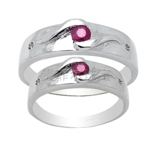 Драгоценные украшения Фила 925 Серебро Природные рубиновые кольца