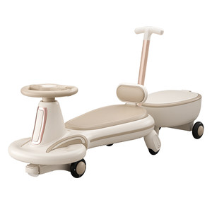
Jingqi children's multi-functional twist car silent flash wheel 2025 new early education music parent-child riding rear compartment