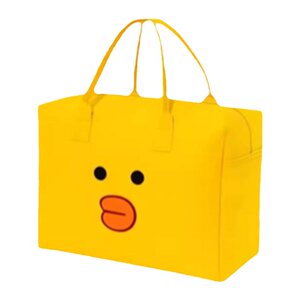 Cartoon bag, travel bag, storage handbag, large capacity children's luggage bag, luggage suitcase, woolen felt bag, lightweight