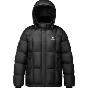 
Camel Volcano 656 Down Jacket Men's Winter 2025 Hooded Warm Couple Bread Jacket Men's Jacket