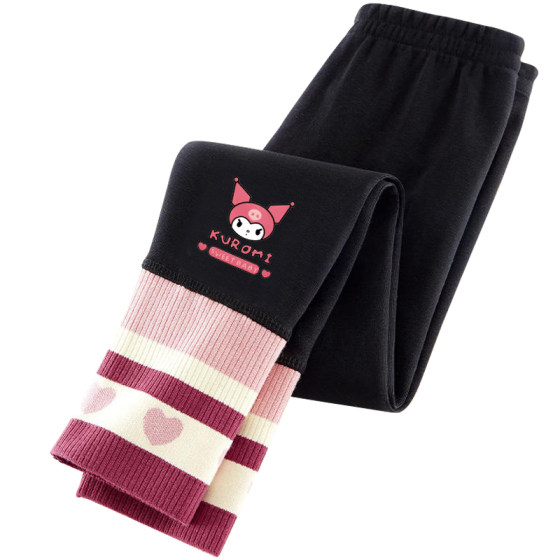 
Girls Cute Cartoon Fashion Leggings 2025 New High Waisted Sports Spring and Autumn Pants Versatile for Outerwear