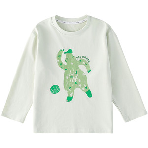 
[Meet Water Flower] Cotton Hall children's clothing children's long-sleeved T-shirt spring and autumn boys and girls antibacterial modal top T-shirt