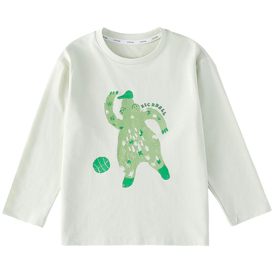 
[Meet Water Flower] Cotton Hall children's clothing children's long-sleeved T-shirt spring and autumn boys and girls antibacterial modal top T-shirt