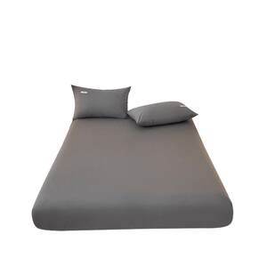 
MUJI Pure Cotton Fitted Sheet 100% Cotton Mattress Protector Sanded Bed Cover Sheet Four Seasons Universal Bed Cover A
