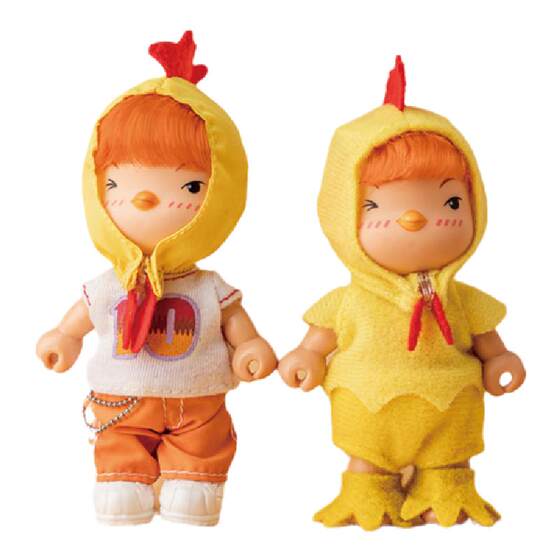 
Keer's authentic dolls, small dolls, twelve zodiac signs, children's girls' birthday gifts, dolls and toys