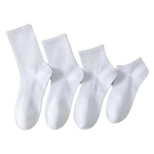 Child socks in spring and summer men and women's middle socks black and white pure cotton sports socks simple socks long socks without bone odor anti -odor