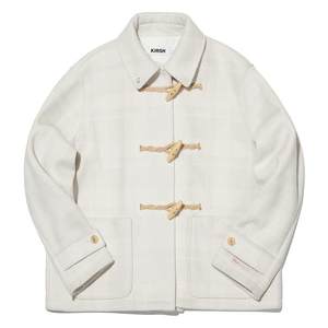 
Kirsh Big Cherry Autumn and Winter New Woolen Coat Coat Small Girl Medium-length Girl Warm Gray Series