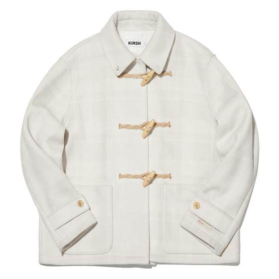 
Kirsh Big Cherry Autumn and Winter New Woolen Coat Coat Small Girl Medium-length Girl Warm Gray Series