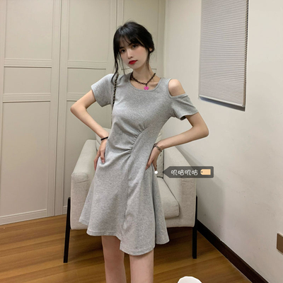 taobao agent Fitted short sleeve T-shirt, T-shirt dress, brace, plus size, 2021 collection