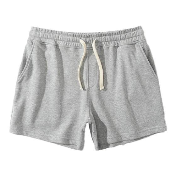 Sports shorts Men's summer pure cotton fitness training three-point shorts casual stretch grey American basketball trousers
