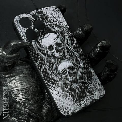 Butterflygun Dark Gothic SKELETON Custom Made Handmade Phone Case