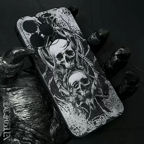 Butterflygun Dark  Gothic SKELETON Custom Made Handmade Phone Cases Covers – iPhone, Galaxy, Xiaomi