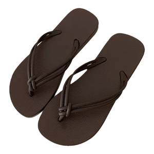 Fine strips Hanfeng ins, fashion casual character Drag female summer wearing non -slip bath, sandy slippers, sandals beach shoes