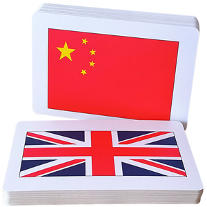 
Dumanquan Right Brain Development National Flag Flash Card Baby Early Education Cognition World National Flag Car Logo Big Card Toy