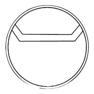 Badge protective sleeve transparent storage sleeve round 58 75mm brooch, pain bag accessories, citizen protection bag
