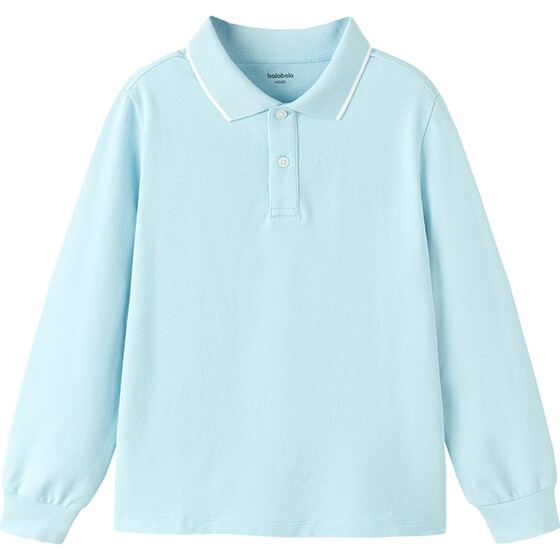
Balabala boys long-sleeved T-shirt medium and large children's polo shirt spring 2026 new children's clothing children's bottoming shirt trendy t