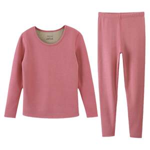 Heat thermal underwear female plus velvet thickened lamb cotton pure cotton autumn clothes autumn trousers moral suets cotton sweater winter
