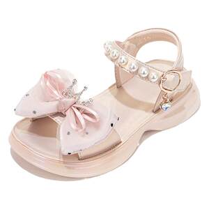 
Girls Shoes Children's Open Toe Princess Shoes 2025 New Summer Style Girls Fashion Soft Sole Baby Sandals XJ
