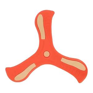 Hand throwing children's boomerang large toys fly back and fall to no awkward outdoor parent-child interactive toys three-leaf back power label
